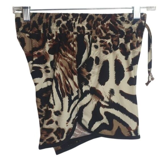 Lelinta Junior Leopard Print Casual Shorts M Super Soft Hot Athletic Pockets - Picture 3 of 6